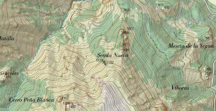 Puntal de Senda Nueva - Puntal de Senda Nueva. Mapa