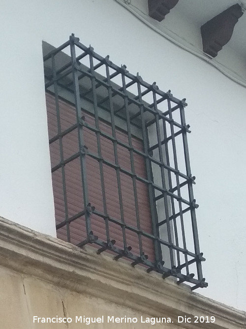 Casa de la Calle Conde Mejorada n 43 - Casa de la Calle Conde Mejorada n 43. Reja de rosetas