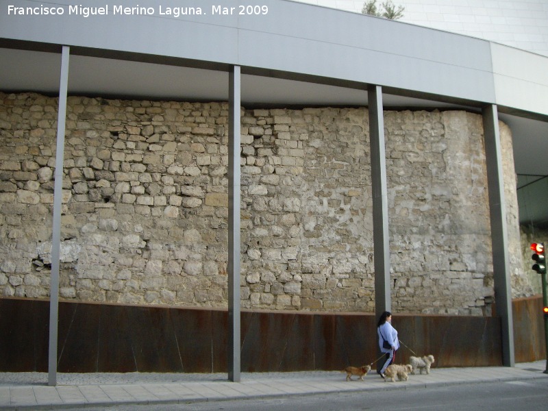 Muralla de Jan. Lienzo desde el Torren D - Muralla de Jan. Lienzo desde el Torren D. Despus de la construccin del teatro