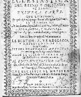 Obispado. Historia eclesistica del Obispado de Jan 1634