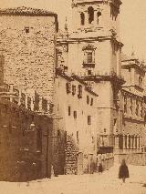 Palacio del Duque de Montemar. Foto antigua. Lateral de la Calle Carrera de Jess