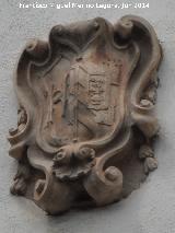 Palacio Surez del guila. Escudo de los Palomino y enlaces