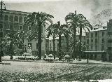 Plaza de la Constitucin. Foto antigua. Fotografa de Jaime Rosell Caada