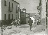 Calle Risquillo. Foto antigua. Foto de Pedro Merino Megas