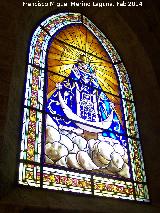 Colegiata de Santa Mara de los Reales Alczares. Capilla de la Virgen de Guadalupe. Vidriera de la Virgen de Guadalupe