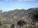 Sierra de Jan. De izquierda a derecha: El Contadero, Lagunillas, Salto de la Yegua y La Mantilla