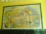 Colegio Alcal Venceslada. Fresco de Francisco Baos 1955