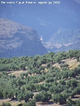 Torre Quebrada. Castillo de Otiar desde el Castillo de Torrebermeja