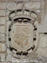 Palacio de Villardompardo. Escudo izquierdo, de Espaa