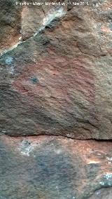 Pinturas rupestres del Collado de la Ginesa. Antropomorfo inferior del grupo I
