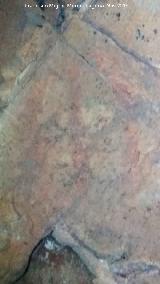 Pinturas rupestres del Collado de la Ginesa. Segundo antropomorfo del grupo IV