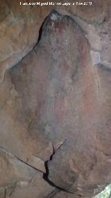 Pinturas rupestres del Collado de la Ginesa. Tercer antropomorfo del grupo IV