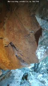 Pinturas rupestres del Collado de la Ginesa. Antropomorfos bajos derechos del grupo IV