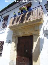 Casa de la Calle Agustn Moreno n 7. Portada
