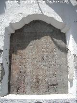 Placa a San Rafael Arcángel Retablo de San Rafael. Placa a San Rafael Arcángel