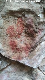 Pinturas rupestres de la Cueva de Ro Fro. Mano