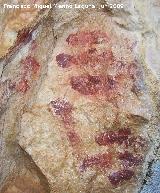 Pinturas rupestres de la Cueva de Ro Fro. Dedos