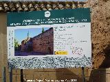 Muralla del Marrubial. Cartel de la reconstruccin