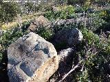 Torre ibero romana de Cerro Alto. Grandes bloques de piedra