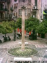 Convento de Santa Mara de los ngeles. Columna del convento, actual Cruz del Psito