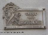 Calle Obispo Gonzlez. Placa