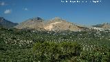 Pea Salada. Vistas hacia La Pea y el Cerro de los Morteros o La Mella