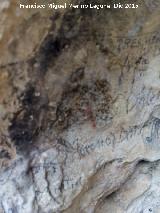Pinturas rupestres de la Cueva de la Graja-Grupo III. Barra