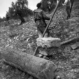 C�stulo. Descubrimiento de un capitel ibero foto antigua