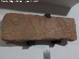 Cstulo. Fragmento de una inscripcin ms amplia conservada en el MAN siglo I. Museo Arqueolgico de Linares