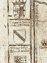 Castillo de Tobaruela. Mapa 1588