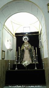 Iglesia de San Juan Bautista. Capilla lateral y Virgen de los Dolores