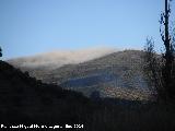 La Pandera. Con las nubes cubrindola