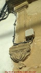 Casa de la Calle Cuesta Prieto n� 3. Pilastra izquierda