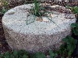 Molino de Recena. Piedra de molino