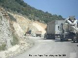 Carretera de Jan. Obras de la nueva carretera