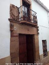 Casa de la Calle Bartolom Camacho n 8. Portada