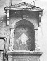 Hornacina de la Sagrada Familia. Foto antigua