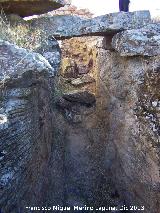 Castillo de Torre Alver. Pasillo de entrada a la Torre del Homenaje