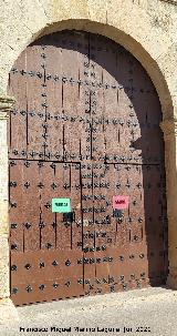 Ermita de la Virgen de la Estrella. Puerta durante el Covid