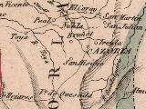 Castillo de Toya. Mapa 1847