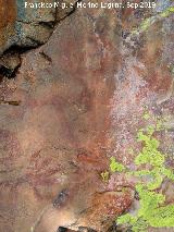 Pinturas rupestres de la Graja de Miranda I. Antropomorfo derecho