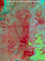 Pinturas rupestres de la Graja de Miranda I. Tratada con Dstretch