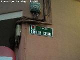 Calle Gibraltar Espaol. Placa