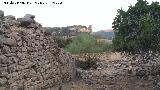 Cortijo de las Pilas. Con la Piedra del Palo al fondo