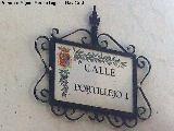 Calle Portillejo I. Placa