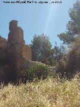 Muralla de Jan. Lienzo Norte XI. Donde se encuentra con el Torren Norte XI