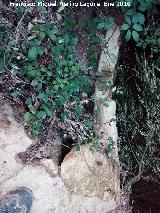 Acequia del Barranco del Postigo. Canalizacin desde arriba