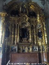 Baslica de San Ildefonso. Retablo de San Benito de Nursia. 