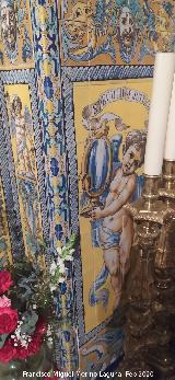 Bas�lica de San Ildefonso. Capilla de la Virgen de la Capilla. Azulejos de la derecha