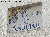 Calle And�jar. Placa antigua
